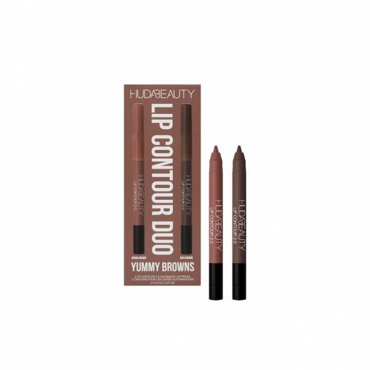 HUDA BEAUTY Lip Contour Mini Duo Yummy Browns 