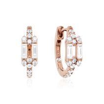 Marmara Sterling 925 Silver Earrings Rose Gold