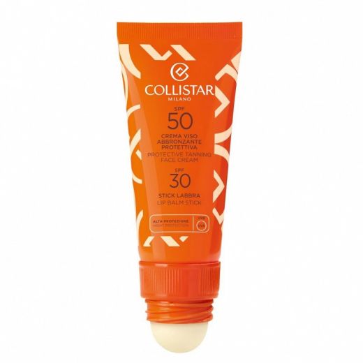 COLLISTAR Protective Tanning Face Cream SPFf50 And Lip Balm Stick SPF30