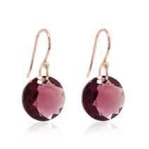 Marmara Sterling Classic Cut Earrings Ametist Goldplated
