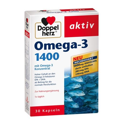 Doppelherz Omega-3 1400 mg  (Zivju eļļa)