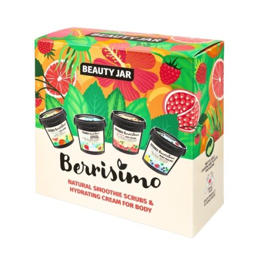 BEAUTY JAR Berrisimo Natural Smoothie Scrubs and Hydrating Cream Set