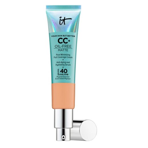 IT Cosmetics CC+ Cream Oil-Free Matte With SPF 40 (Poras maskējošs tonālais krēms)