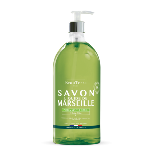 BEAUTERRA Marseille Liquid Soap Mint Lemon