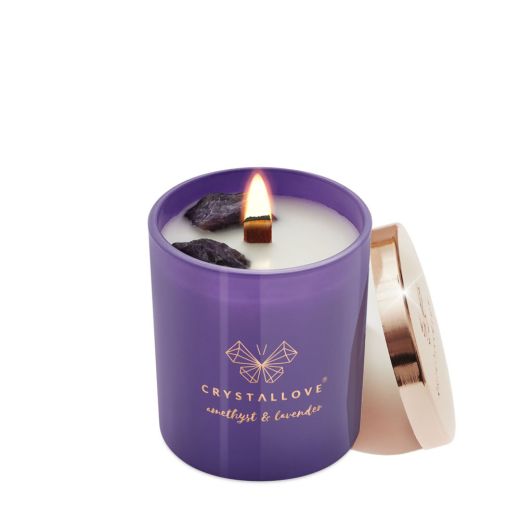 Crystallove Crystalized Scented Candle Amethyst & Lavender 