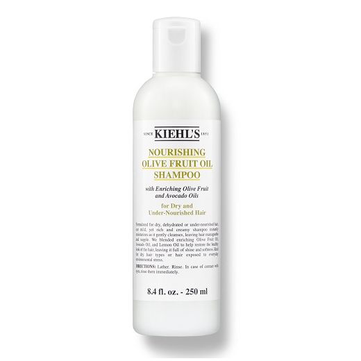 Kiehl's Nourishing Olive Fruit Oil Shampoo  (Barojošs, krēmveida šampūns sausiem matiem)