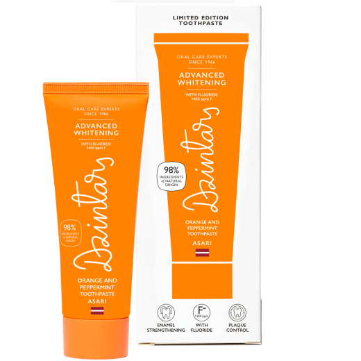 DZINTARS Orange and Peppermint Toothpaste Asari