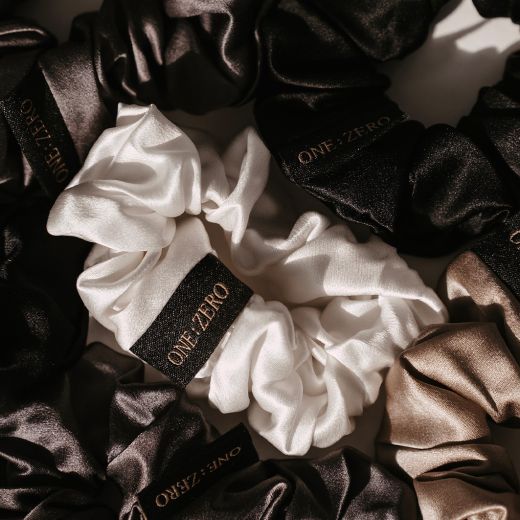 ONE:ZERO Mulberry Silk Scrunchie L Size 