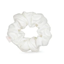 CRYSTALLOVE Silk Scrunchie - Ivory