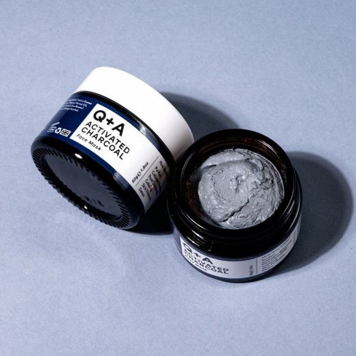 Q+A Activated Charcoal Detox Face Mask