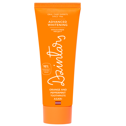 DZINTARS Orange and Peppermint Toothpaste Asari