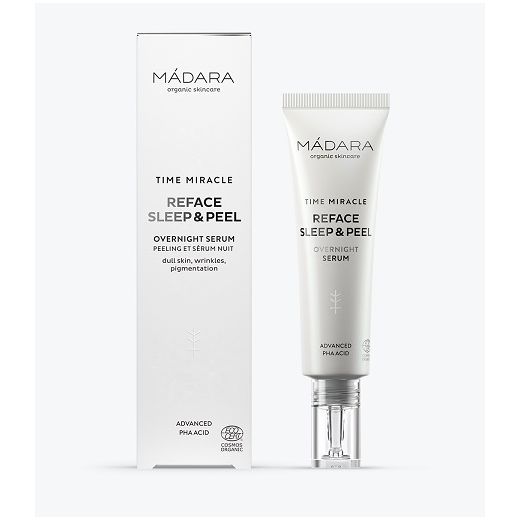 Madara Time Miracle Reface Sleep & Peel Overnight Serum  (Pīlinga serums intensīvai ādas atjauno