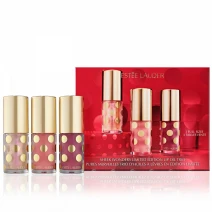ESTEE LAUDER Sheer Wonders Lip Oil Trio Holiday Makeup Gift Set 