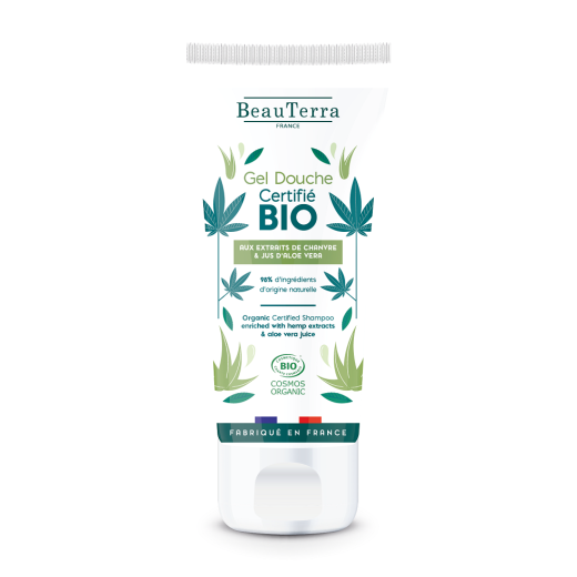 BeauTerra Organic Shower Gel Hemp&Aloe Vera