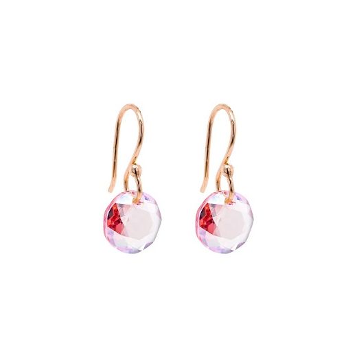 Marmara Sterling Clasic Cut Rose Shimmer Earrings  (Sudraba auskari ar kristāliem)