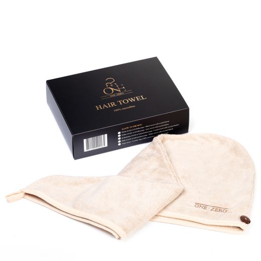 ONE:ZERO Hair Towel With Coconut Button 