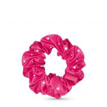 Crystallove Crystalized Silk Scrunchie - Hot Pink