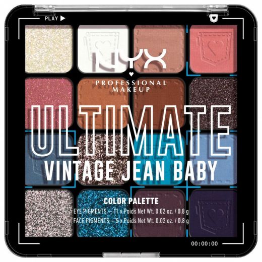 NYX PROFESSIONAL MAKEUP Ultimate Shadow Palette Pro-Level 16 Pan Palette