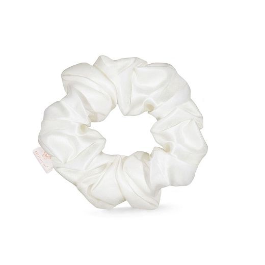 Crystallove Silk Scrunchie - Ivory  (Zīda matu gumija – ivory)