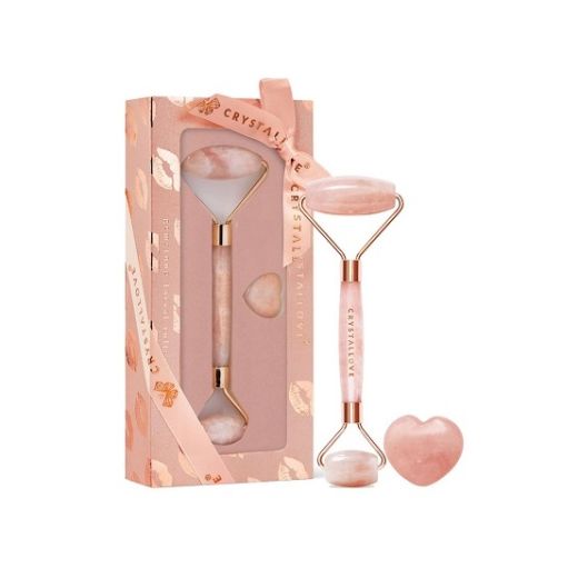 CRYSTALLOVE Rose Quartz Roller Selflove Set