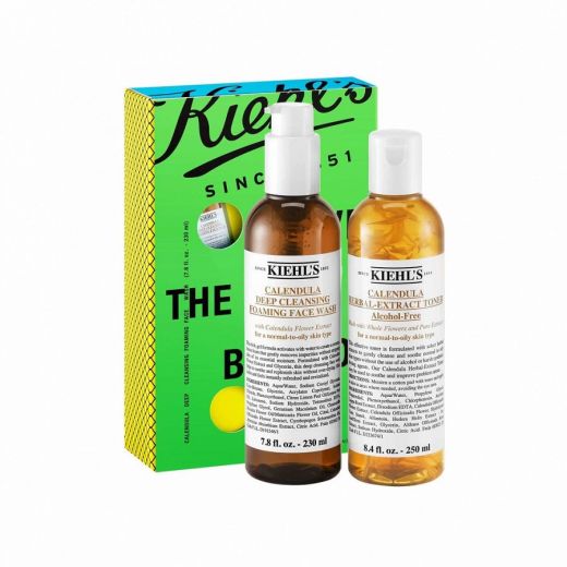 KIEHL'S  Winter Skin Soothing Calendula Duo 'Leave The Oil Behind'Gift Set