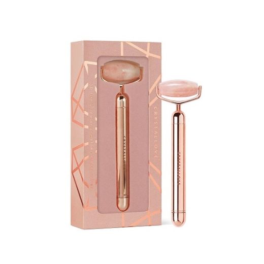 CRYSTALLOVE Vibrating Rose Quartz Roller