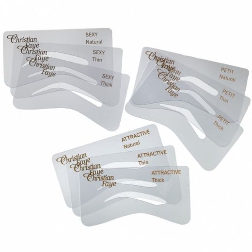 CHRISTIAN FAYE Eyebrow Stencil Set SPA