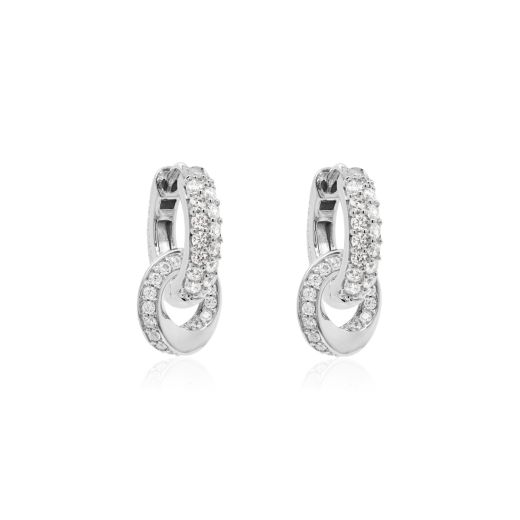 Marmara Sterling Sparkling Trinity Earrings