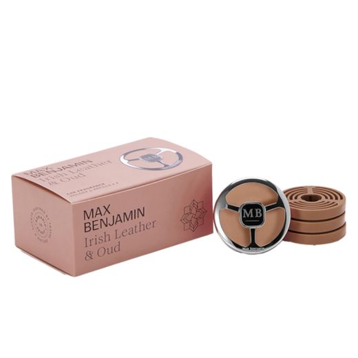 MAX BENJAMIN Irish Leather & Oud Car Fragrance Gift Set