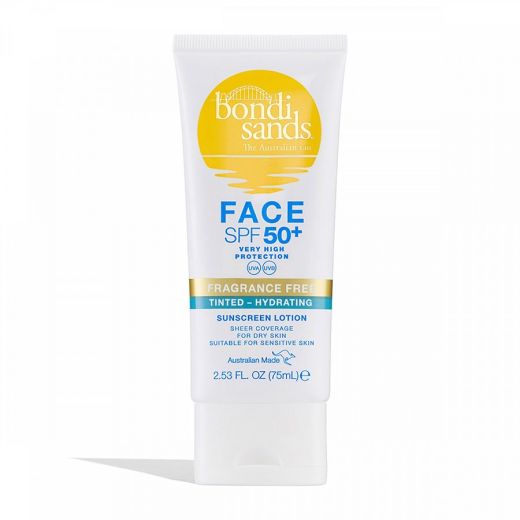 Bondi Sands Fragrance Free Hydrating Tinted Face Lotion SPF 50 +