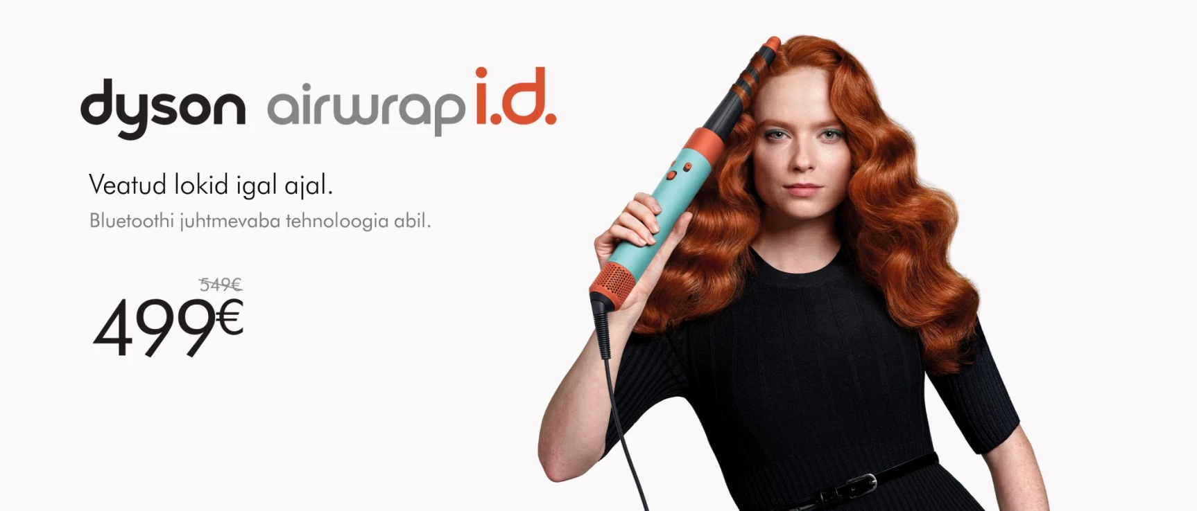 Dyson Airwrap i.d. juukseseade, lokkide tegemine; hind 499 € (oli 549 €).