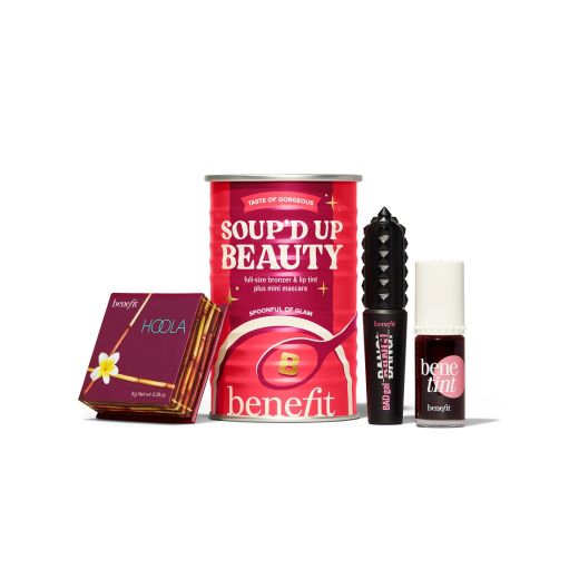 BENEFIT COSMETICS Soup'd Up Beauty - Bronzer, Lip & Cheek Tint, Mascara Holiday Beauty Set