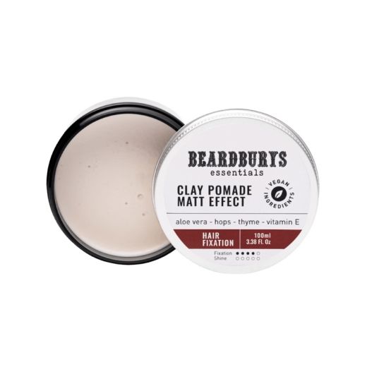 BEARDBURYS ESSENTIALS Clay Pomade Matt Efect