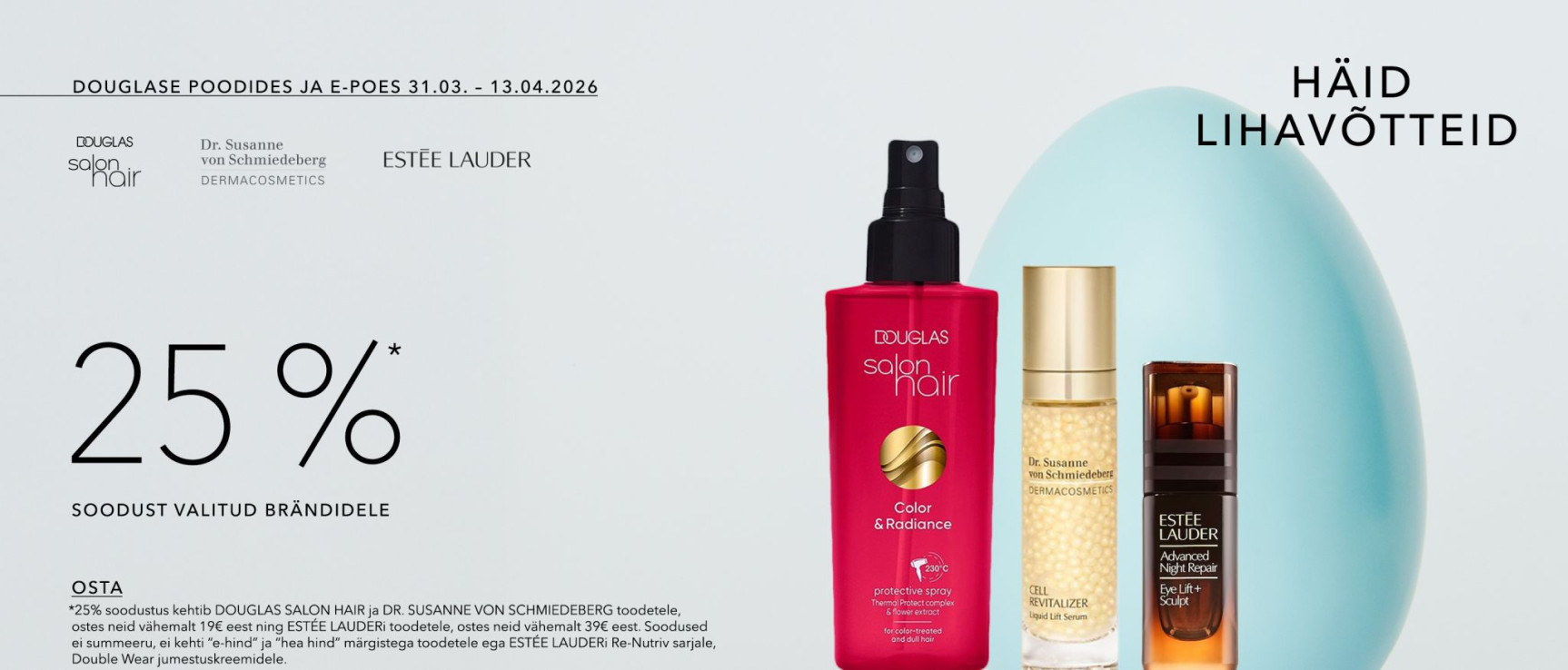 Häid Lihavõtteid - 25% soodust valitud brandidele