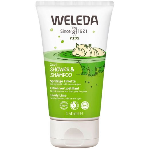 WELEDA Kids 2 in 1 Shower and Shampoo Lively Lime