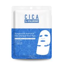 Mitomo Face-Neck Mask With 3 Types Of Hyaluronic Acid and Medicinal Plant CICA