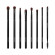 Morphe Mua Portfolio 8-Piece Eye Brush Set + Case