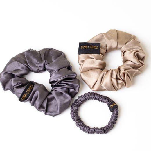 ONE:ZERO Mulberry Silk Scrunchie L Size 