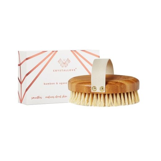 CRYSTALLOVE Bamboo Agave Body Brush