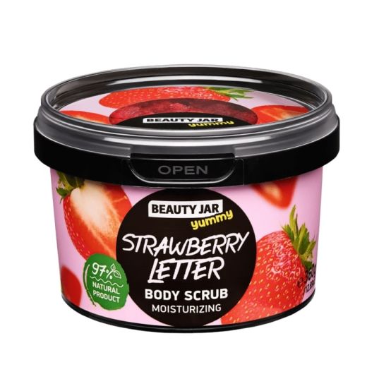BEAUTY JAR Yummy Body Scrub Strawberry Letter