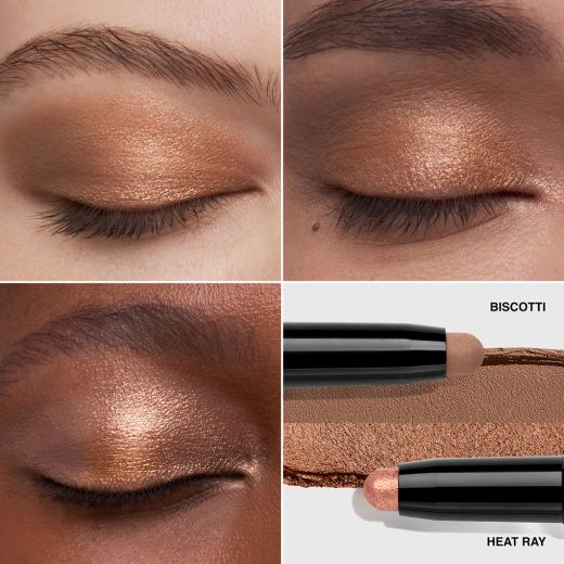 BOBBI BROWN Dual-Ended Long-Wear Cream Shadow Stick HEAT RAY / BISCOTTI