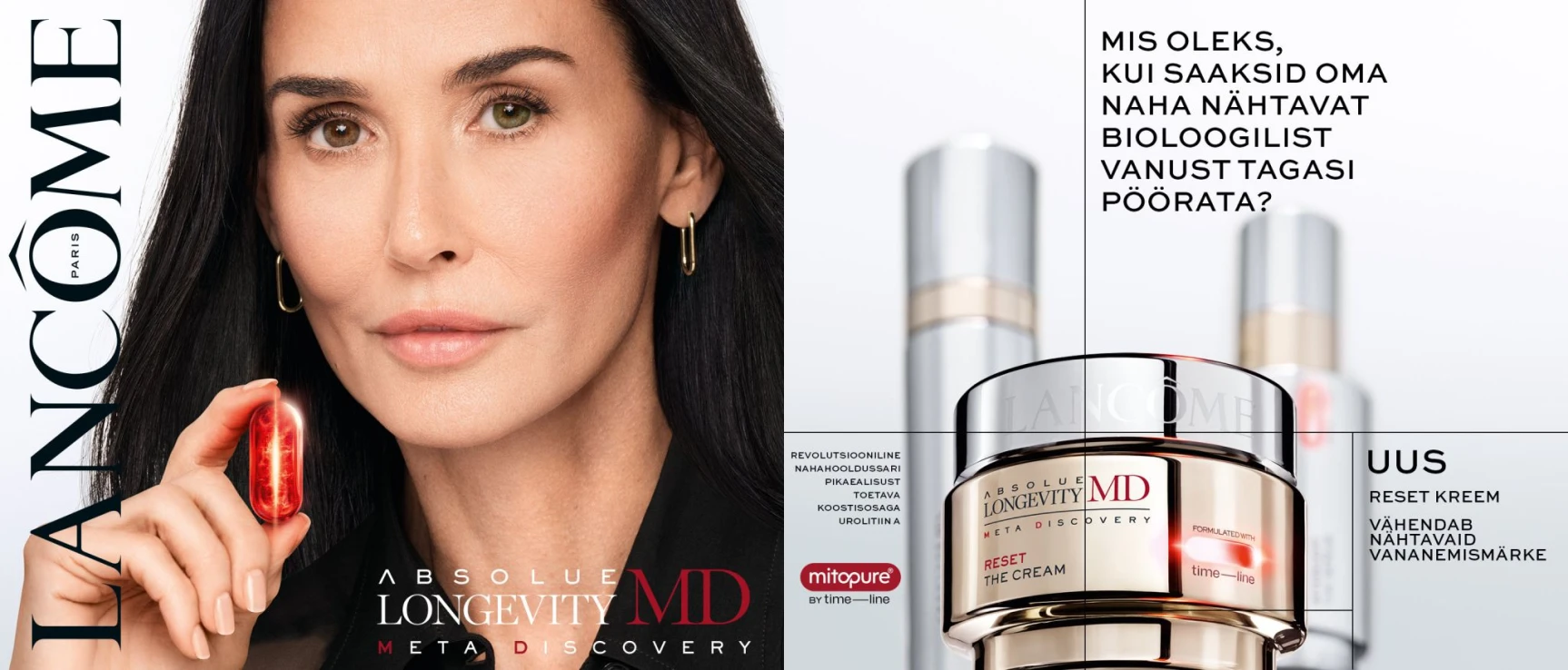 LANCÔME ABSOLUE LONGEVITY MD  Lancôme tutvustab teadusele tuginevat naha pikaealisuse protokolli.