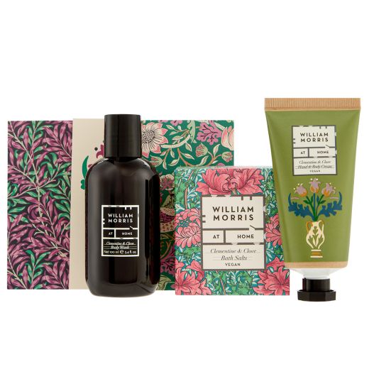 HEATHCOTE & IVORY William Morris At Home Sunflower Swan Bathing Gift Set