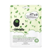 ESFOLIO Pure Skin Niacinamide Black Bean Essence Mask Sheet