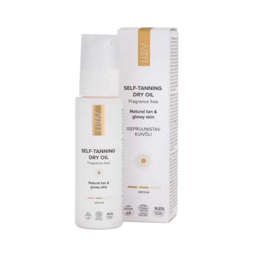 LUUV Self Tanning Dry Oil Medium