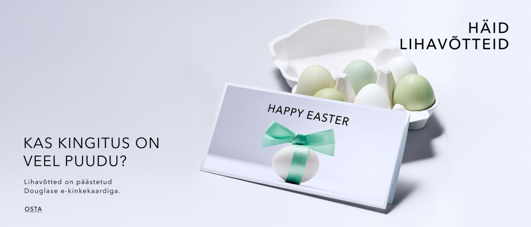 Häid Lihavõtteid - e-kinkekaardiga
