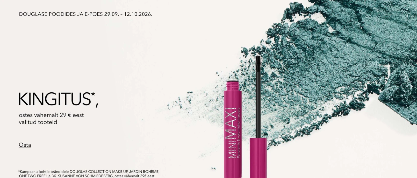 Ostes Douglas Collection Make Up,  One.two.free!,  Jardin Bohème Või Dr. Susanne Von Schmiedeberg Tooteid Vähemalt 29 Eur Eest, Saate Kingituseks