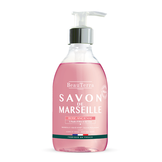 BeauTerra Marseille Liquid Soap Ancient Rose