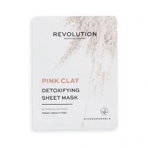 REVOLUTION SKINCARE Biodegradable Detoxifying Pink Clay Sheet Mask 5 Pack