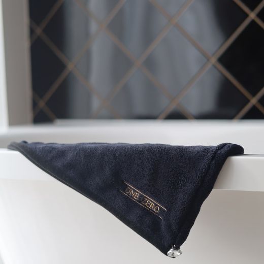 ONE:ZERO Hair Towel With Crystal Button